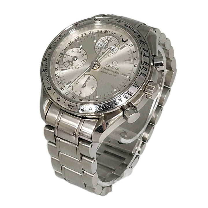 OMEGA Speed master Triple Calendar Automatic Stainless Steel Watch