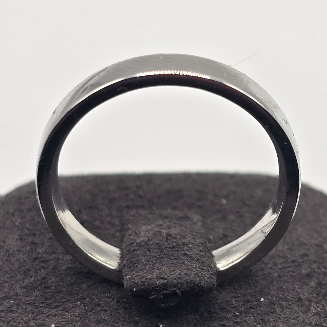 14K White Gold Comfort Fit Wedding Band Ring Size 7 Polished 3.2mm