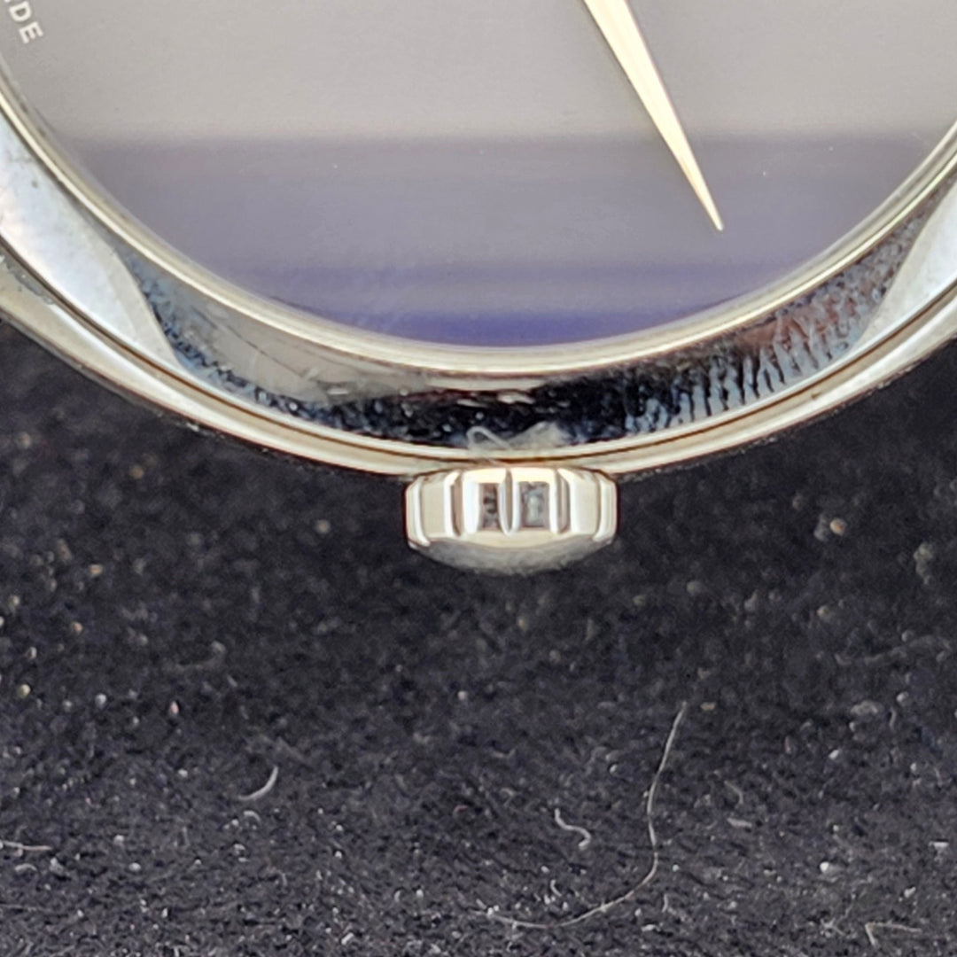 Movado Museum Sapphire Crystal Steel Link Bracelet Watch ref 01.1.14.1085
