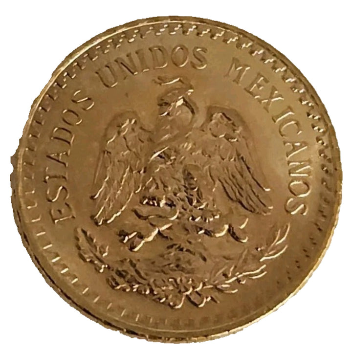 1945 Mexico 22k Gold 2.5 Dos y Medio Pesos Gold Coin 2.1 Grams