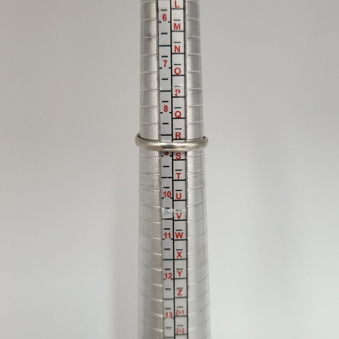 Handcrafted Sterling Silver Ring With Rectangular Tiger's Eye Cabochon