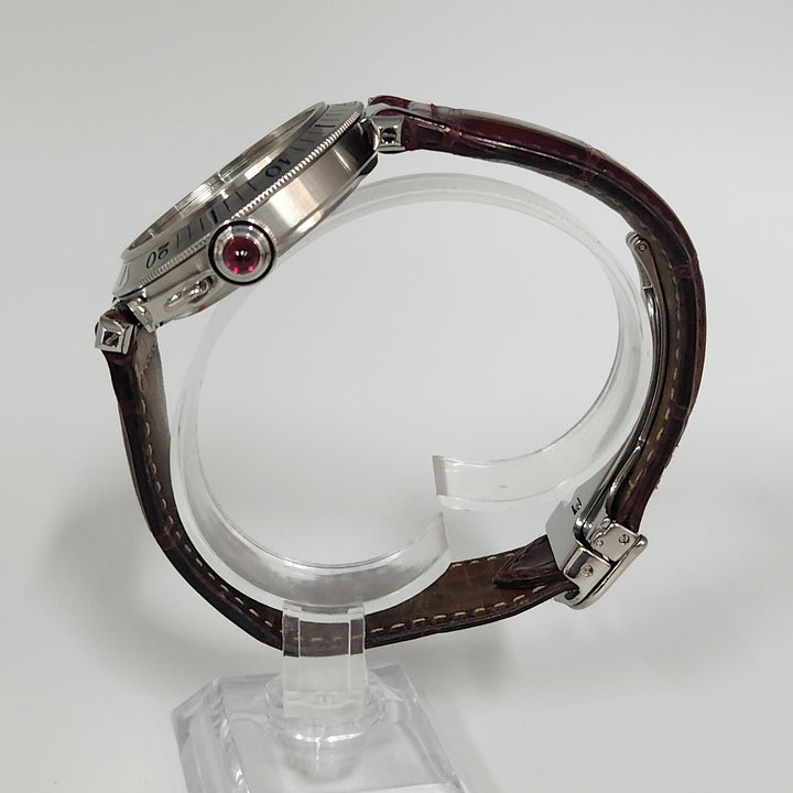 Cartier Pasha Limited 1997 150th Anniversary Automatic Red Cabochon Stainless...