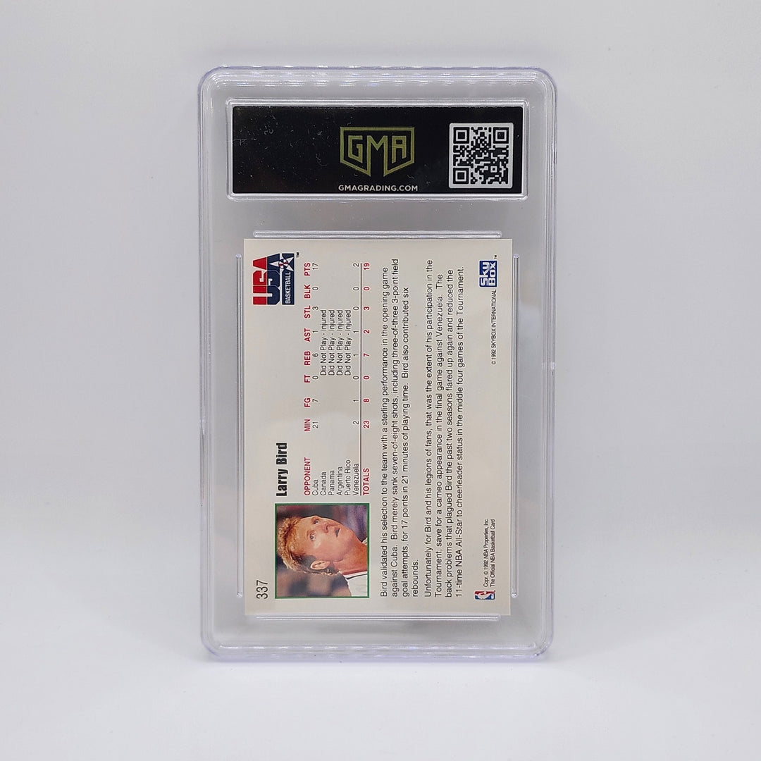 1992 Hoops Larry Bird #337 USA Basketball Olympic Dream Team GMA 10 GEM