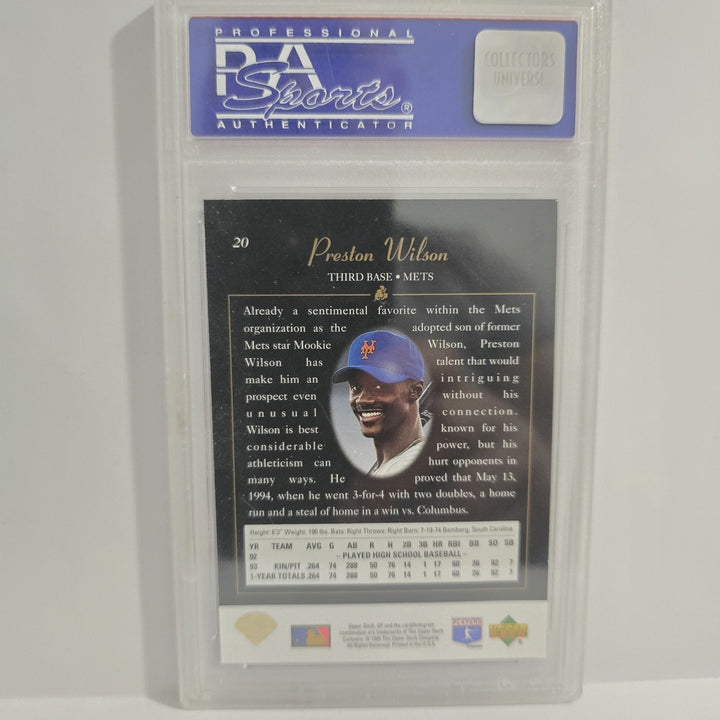 1994 PRESTON WILSON SP FOIL PREMIER PROSPECTS #20 PSA 8 NM-MT