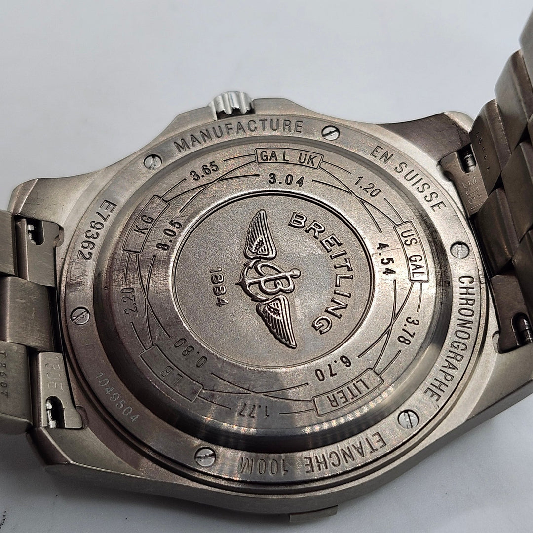 Breitling Aerospace Avantage E79362 Titanium Mens Watch - Short Bracelet, Pouch & Case