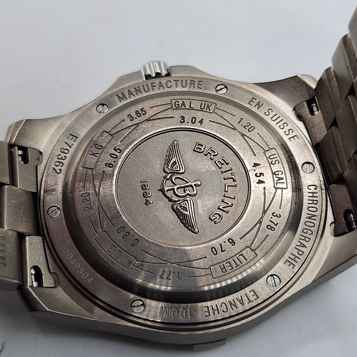 Breitling Aerospace Avantage E79362 Titanium Mens Watch - Short Bracelet, Pouch & Case