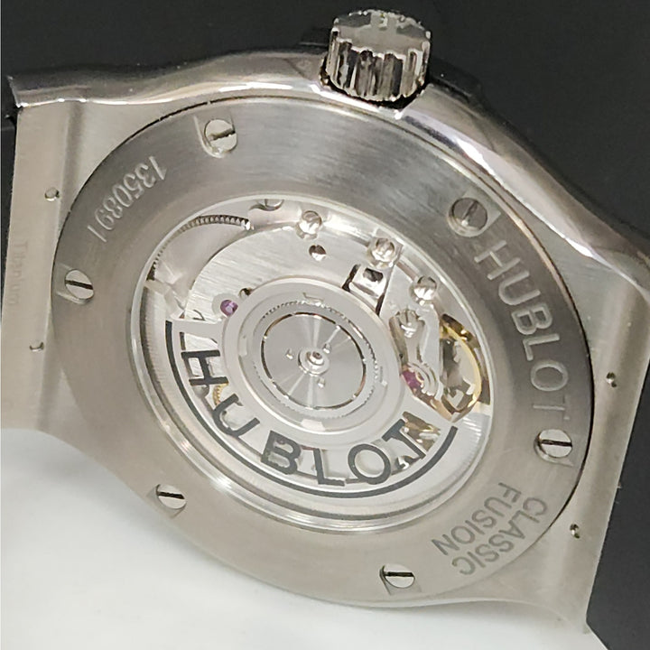 Hublot Classic Fusion 42MM Automatic Black Dial Titanium Watch w/ Box