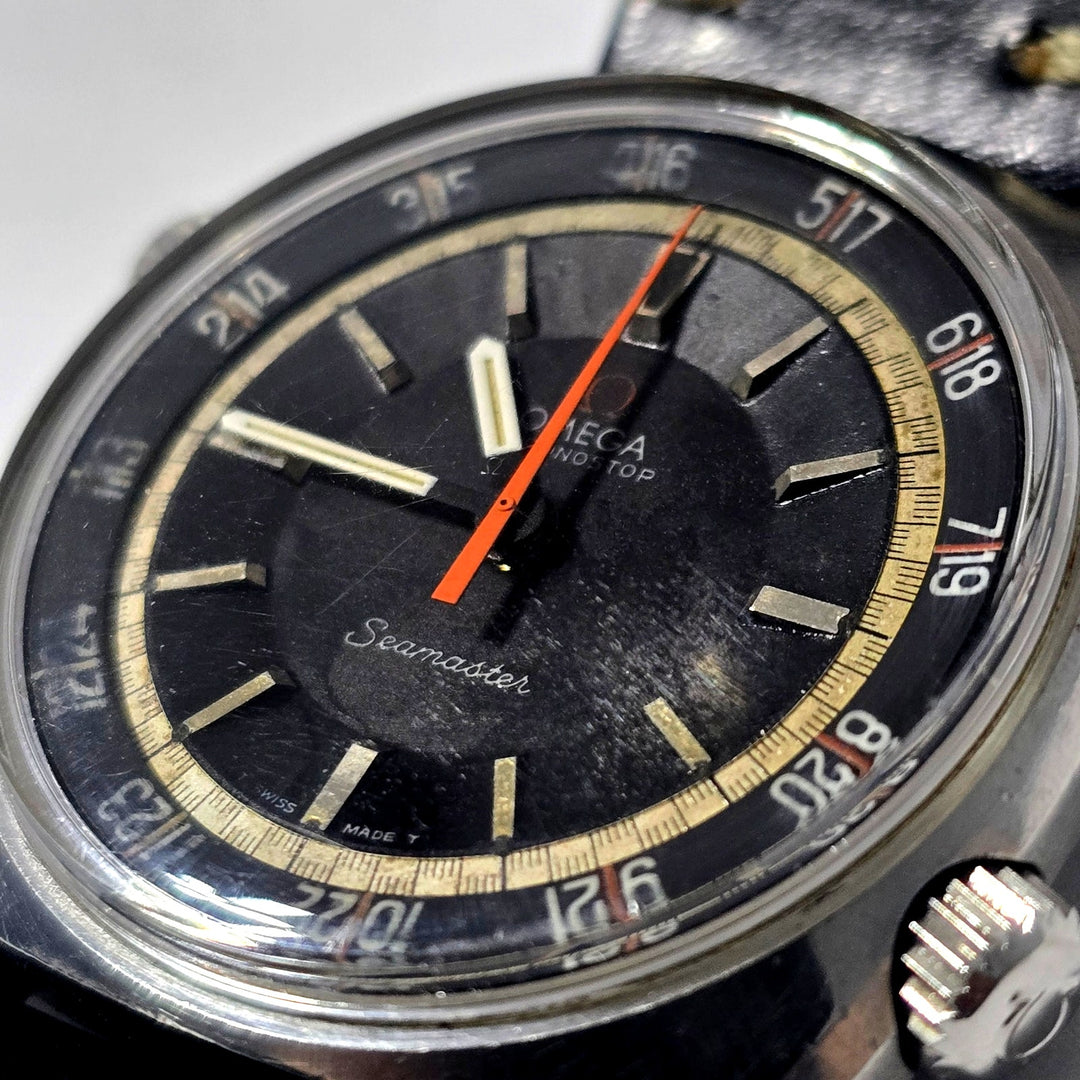 Vintage Omega Seamaster Chronostop Jumbo 24-Hour Ref. ST 145.008 c. 1969-70