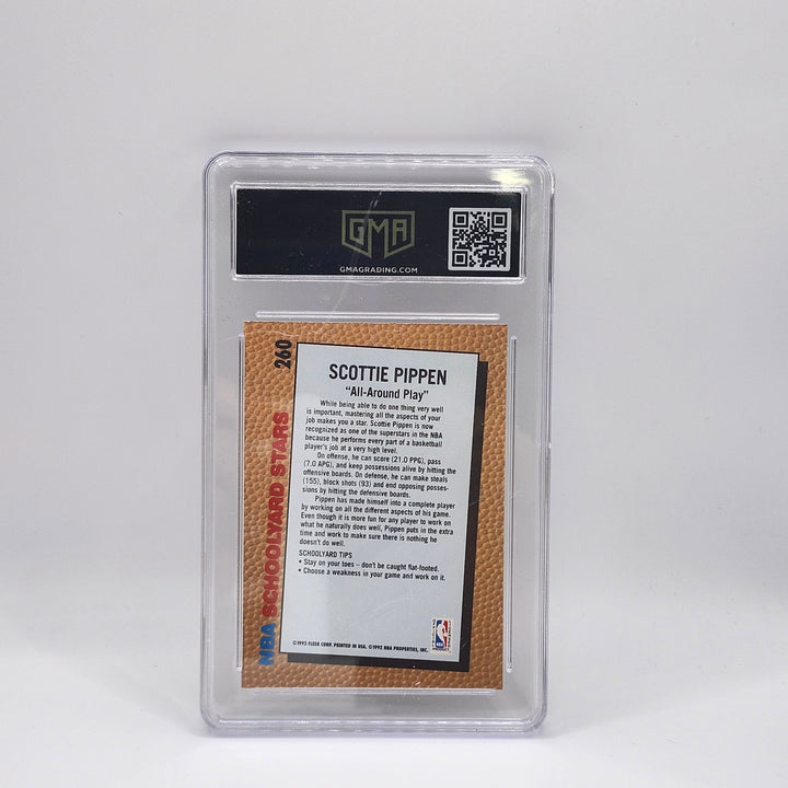 1992 Fleer Scottie Pippen #260 NBA Schoolyard Stars Chicago Bulls GMA 9