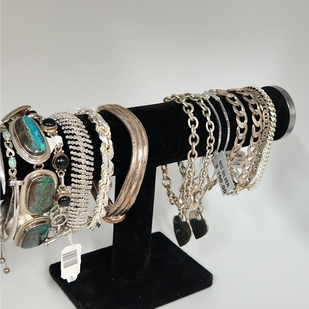 Assorted Sterling Silver Bracelet-New & Pre-Owned Natural Stones & Unique Styles Starting at $29.99