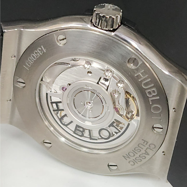Hublot Classic Fusion 42MM Automatic Black Dial Titanium Watch w/ Box