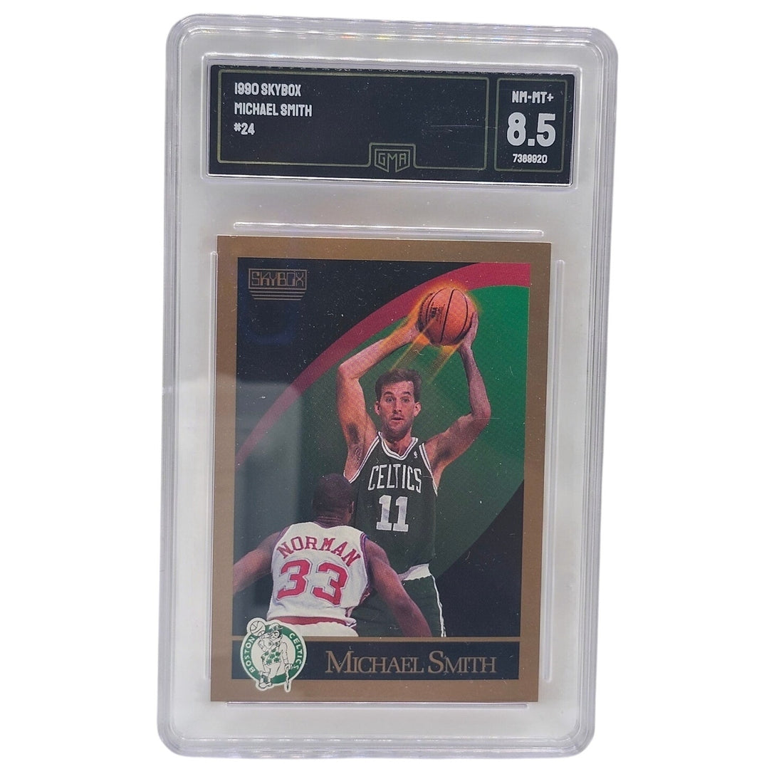 1990 SkyBox Michael Smith #24 Boston Celtics GMA 8.5 NM-MT+ Vintage Basketball