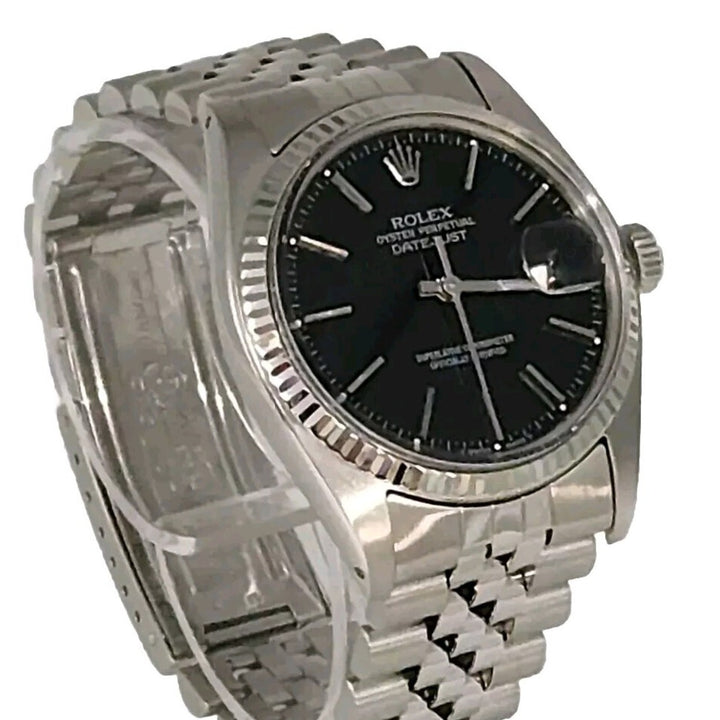 Rolex Datejust 36mm Black Dial Ref.16014 Jubilee Bracelet