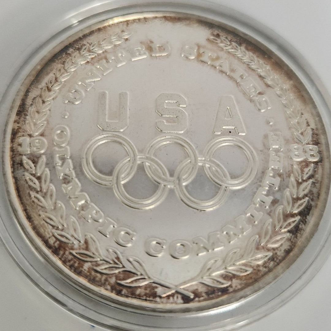 1988 US Olympic Committee Collectible Medals, 5 Coins 1oz .999 Silver