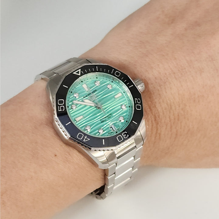 TAG HEUER Aquaracer 36MM Automatic Diamond Watch