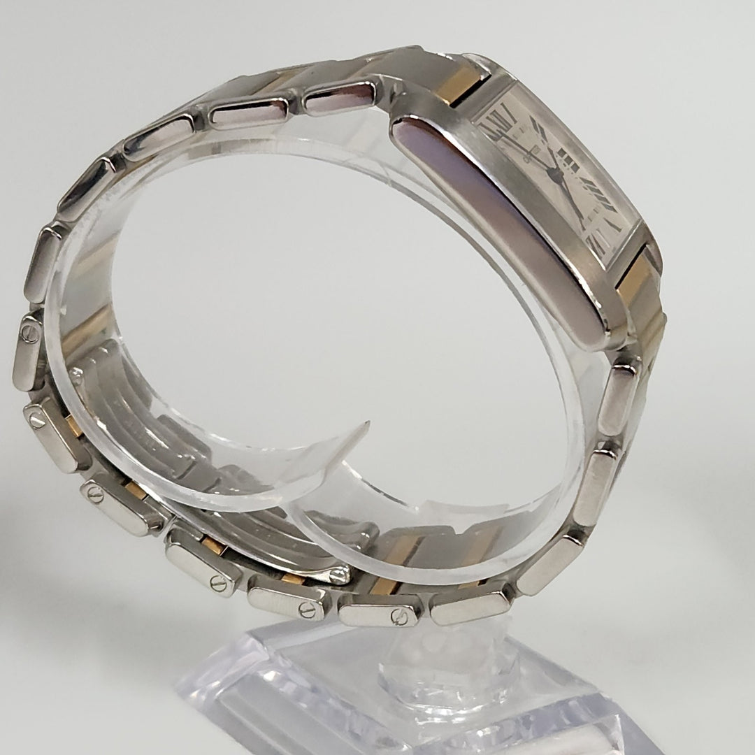 28MM Cartier Tank Francaise 2302 18k Two Tone Unisex Automatic Watch