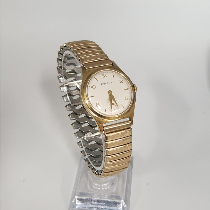 Vintage Bulova senator manual wind watch with small seconds and original box