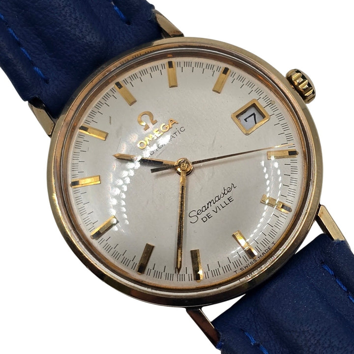Vintage Omega Seamaster De Ville Automatic Solid 14K Gold Watch