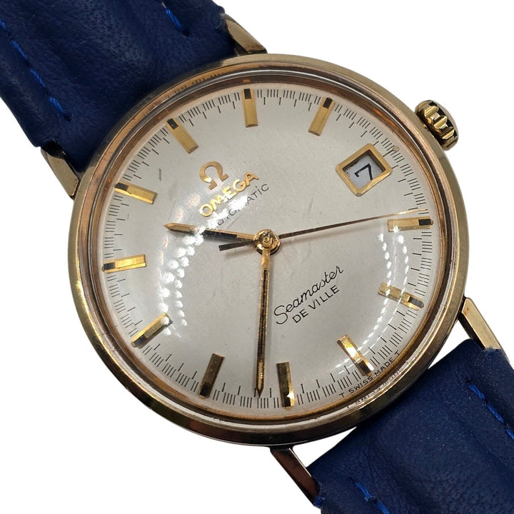 Vintage Omega Seamaster De Ville Automatic Solid 14K Gold Watch
