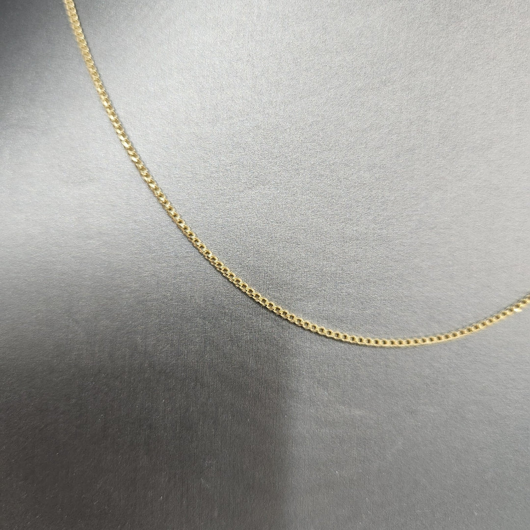 14k Yellow Gold Box Chain Necklace 16"