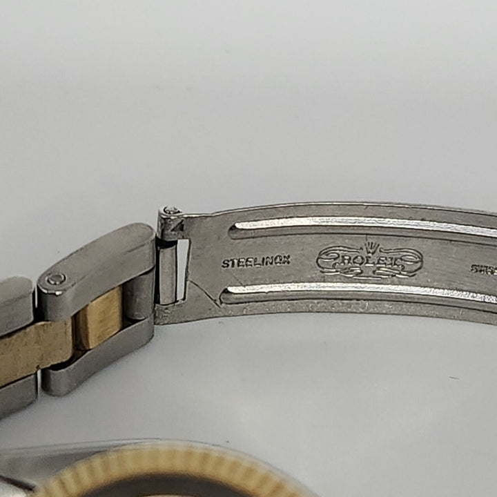 Rolex Oyster Perpetual 26mm Champagne Dial Two Tone Slainless Steel Women Watch