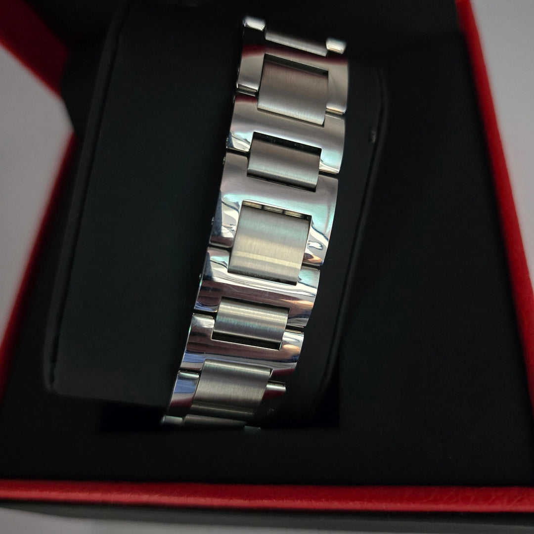 Cartier Ballon Bleu 36mm Automatic Diamond Bezel Steel Watch