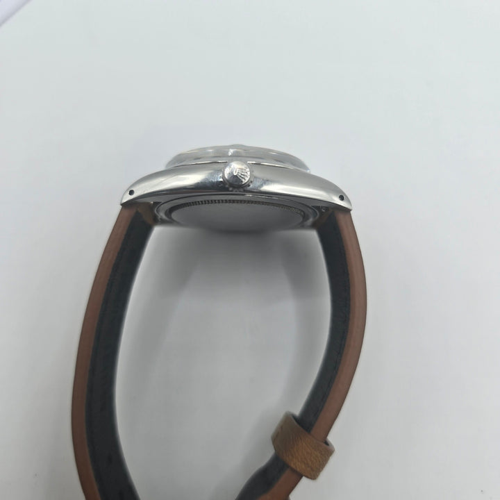 Vintage Rolex Oysterdate Precision 6694 Silver Dial Manual Wind 34mm