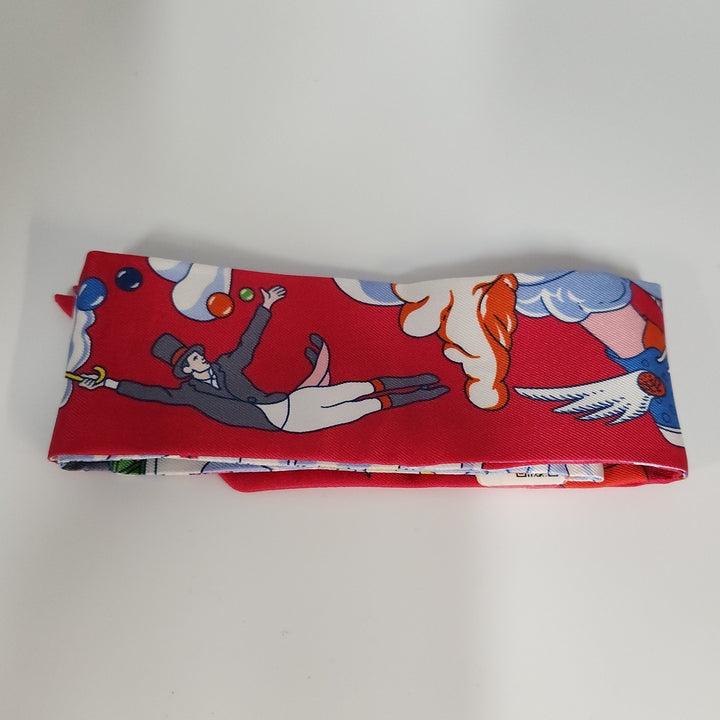 New Hermes Twilly Scarf 100% Silk QU/Fuchsia/Blue/ Multi Color