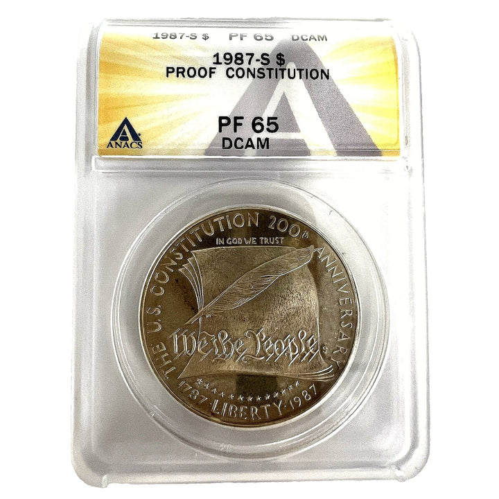 1987-S One Dollar Proof Constitution PF 65 DCAM