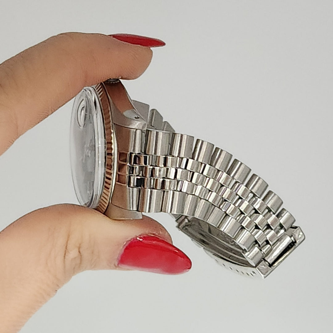 Rolex Datejust 36mm Black Dial Ref.16014 Jubilee Bracelet