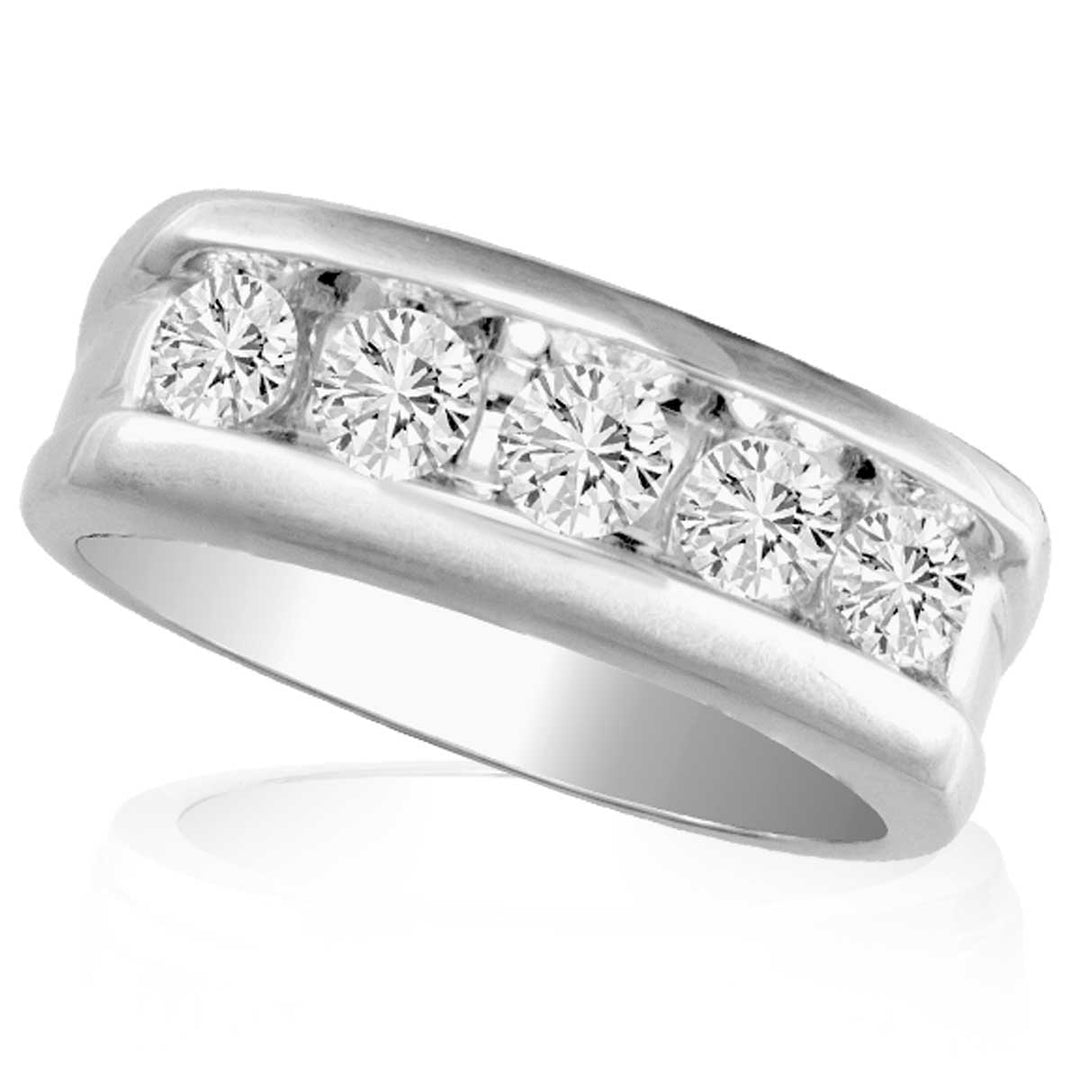 Magnifcnet 14K  1.00CT Diamond  MEN&apos;S BAND
