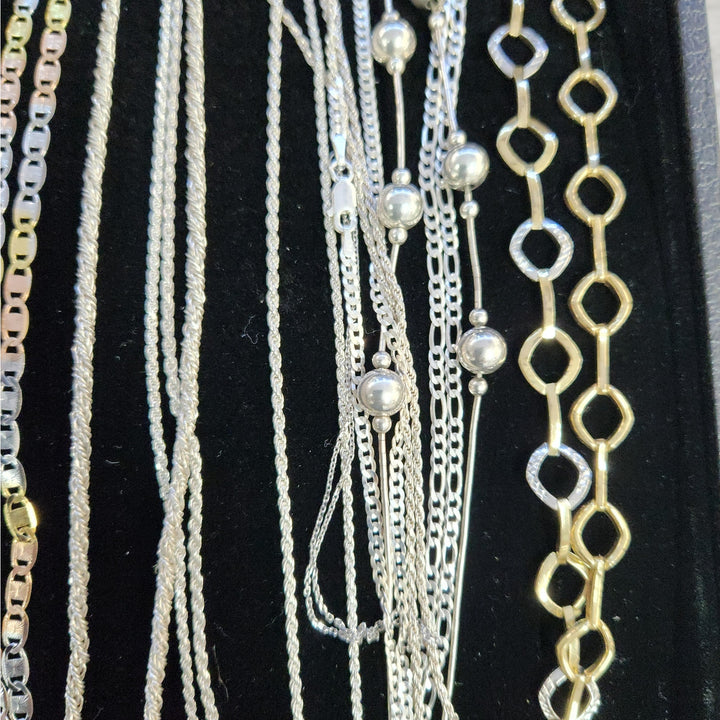 Sterling Silver Two-Tone Necklaces - Assorted Chains & Styles -Starting at 39.99