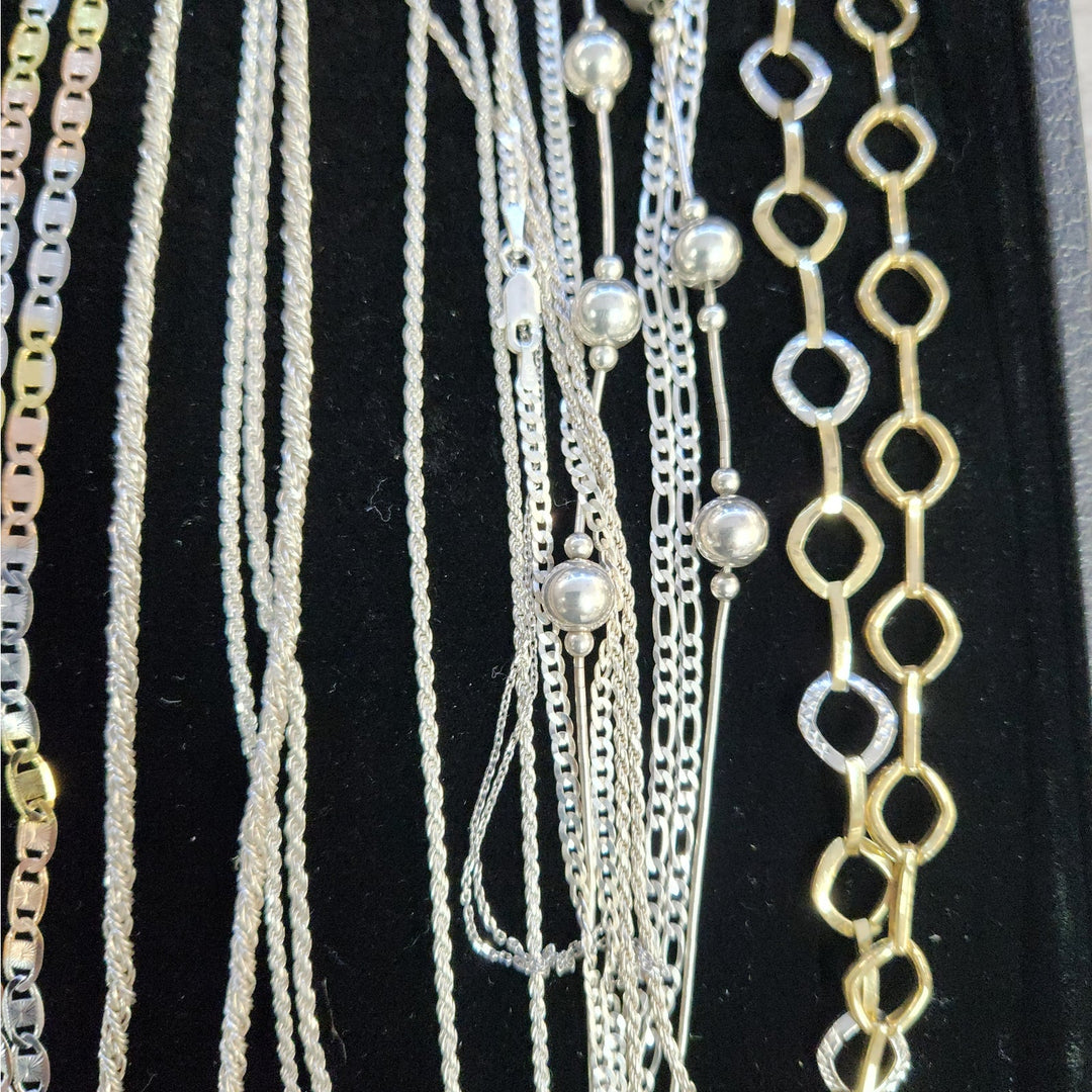 Sterling Silver Two-Tone Necklaces - Assorted Chains & Styles -Starting at 39.99