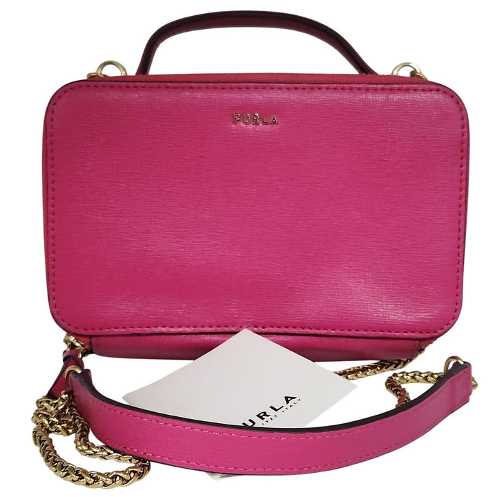 FURLA Mini Shoulder Bag Purple Pink Small Crossbody
