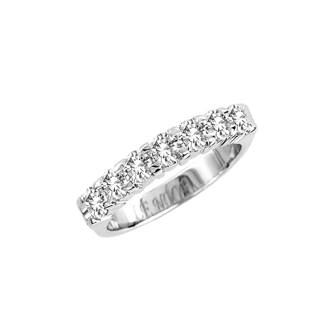 14k White Gold 0.25CT Lab Diamond Womens Wedding Band