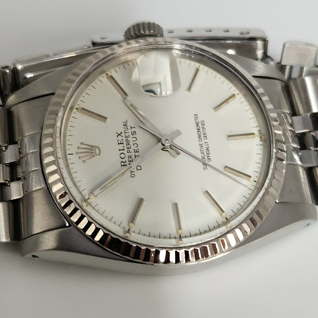 Rolex Datejust 36mm White Dial Ref.16014 Jubilee Bracelet
