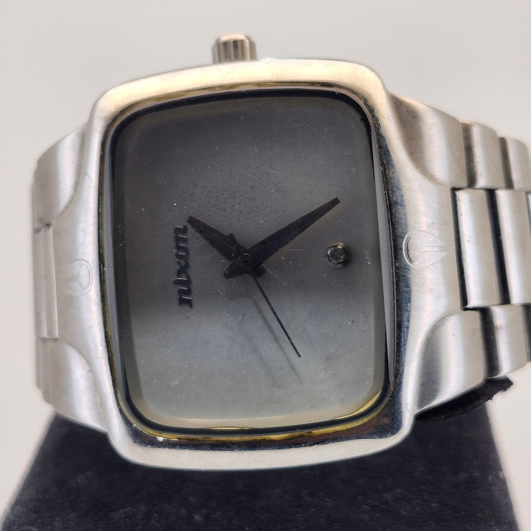 Nixon The Player Men's All Stainless Steel Real Diamond Accent Quartz Watch