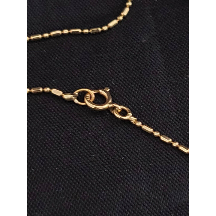 14k Gold Dot Chain Necklace 16in With 1.7g Of Gold