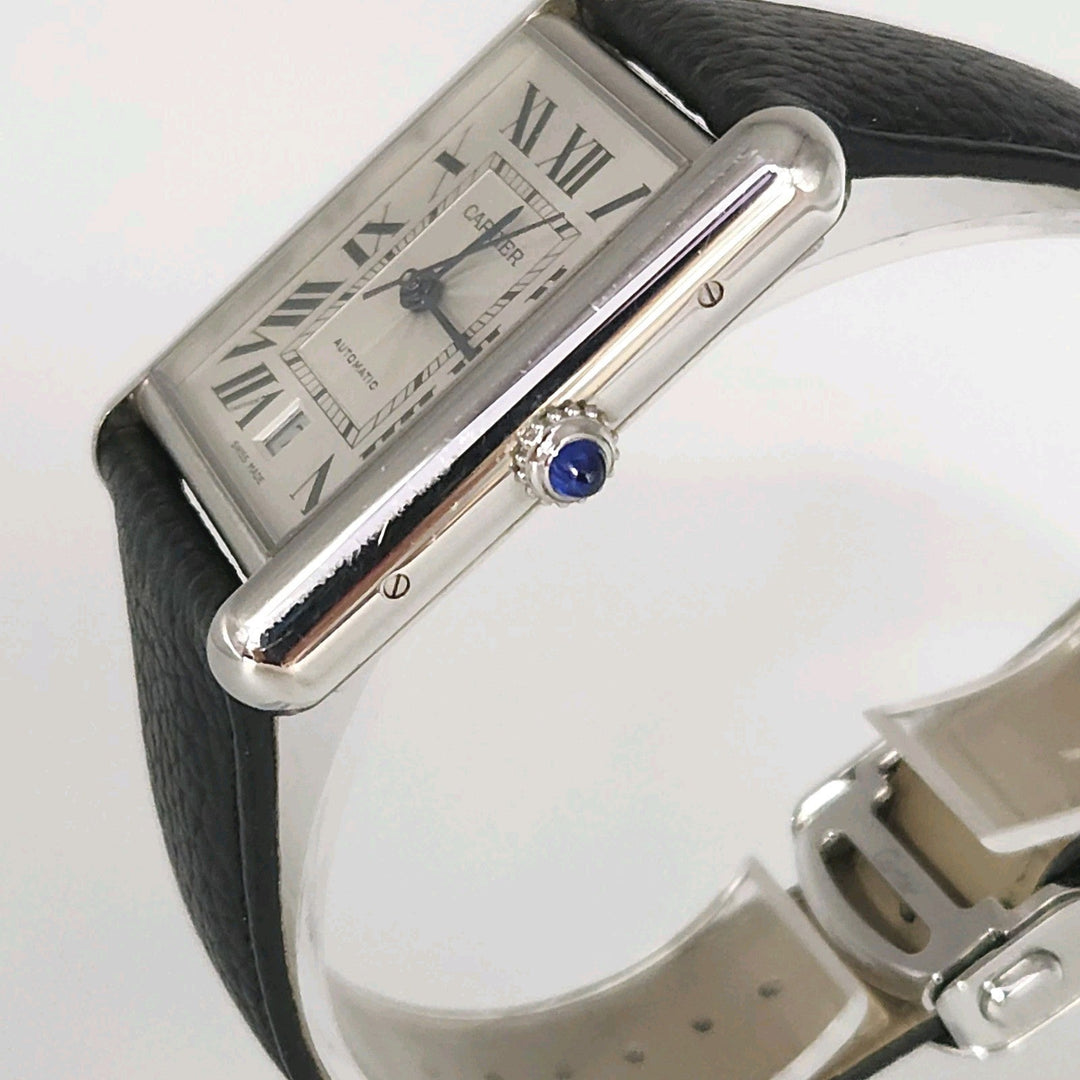Cartier Tank Automatic Water Resistant 4324 stainless Watch