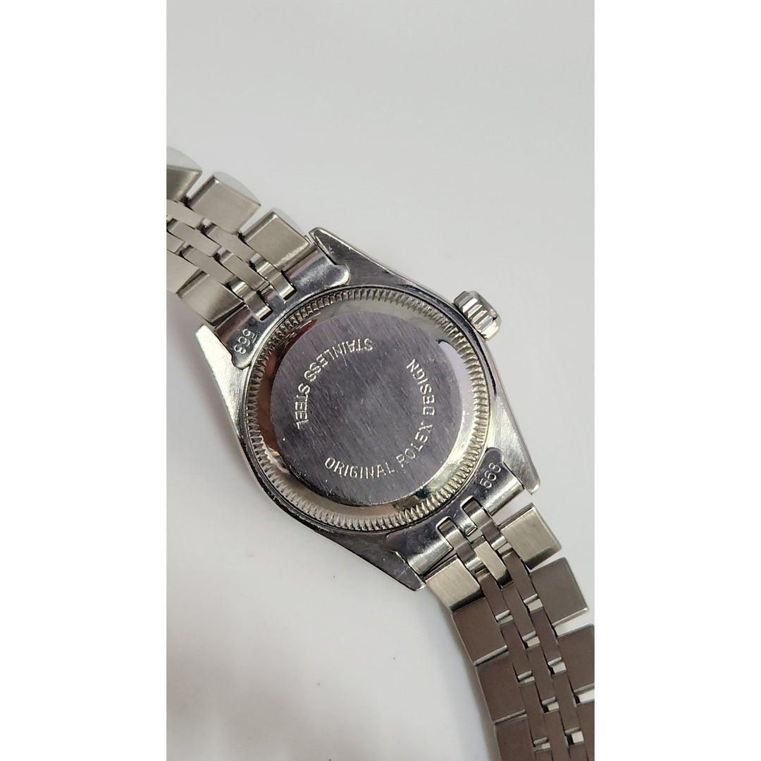 Rolex 26MM Watch Oyster Perpetual Date 69160 Aftermarket Lab Diamonds Bezel