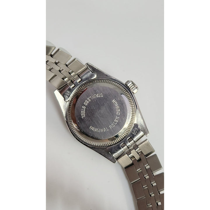 Rolex 26MM Watch Oyster Perpetual Date 69160 Aftermarket Lab Diamonds Bezel