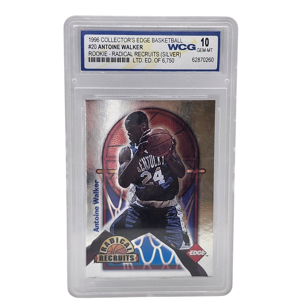 1996 Collector's Edge Antoine Walker Radical Recruits Silver Rookie WCG 10 /6750