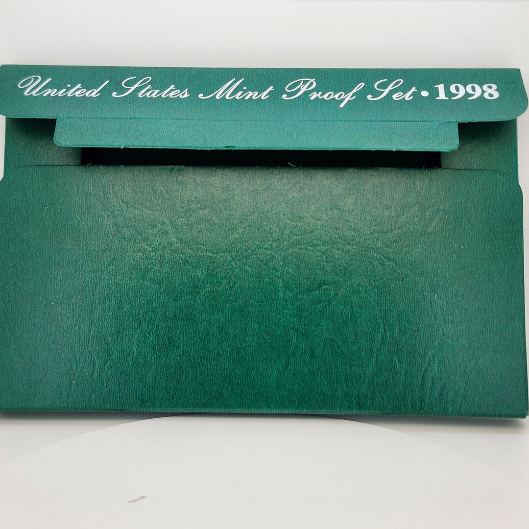 1998-S United States Mint Proof Set 5-Piece Original Packaging OGP COA Black Box