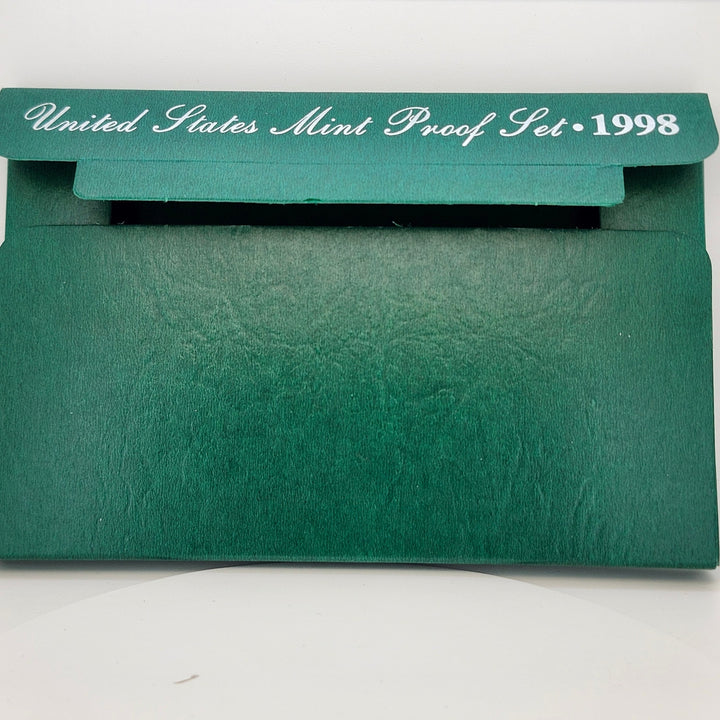 1998-S United States Mint Proof Set 5-Piece Original Packaging OGP COA Black Box