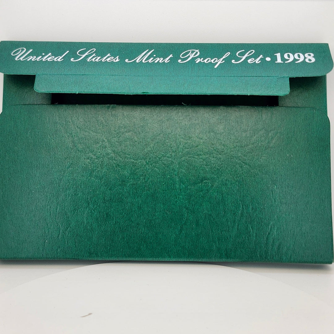1998-S United States Mint Proof Set 5-Piece Original Packaging OGP COA Black Box