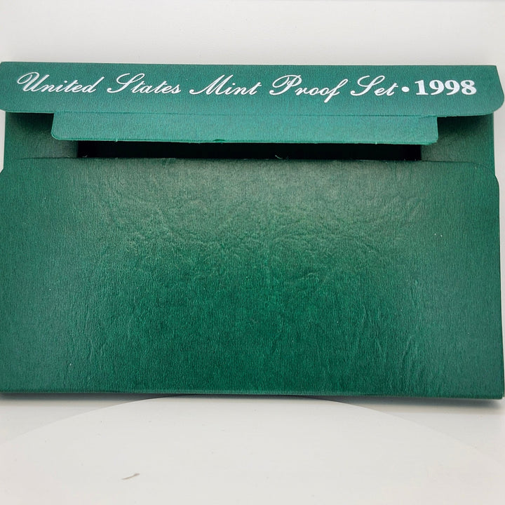 1998-S United States Mint Proof Set 5-Piece Original Packaging OGP COA Black Box