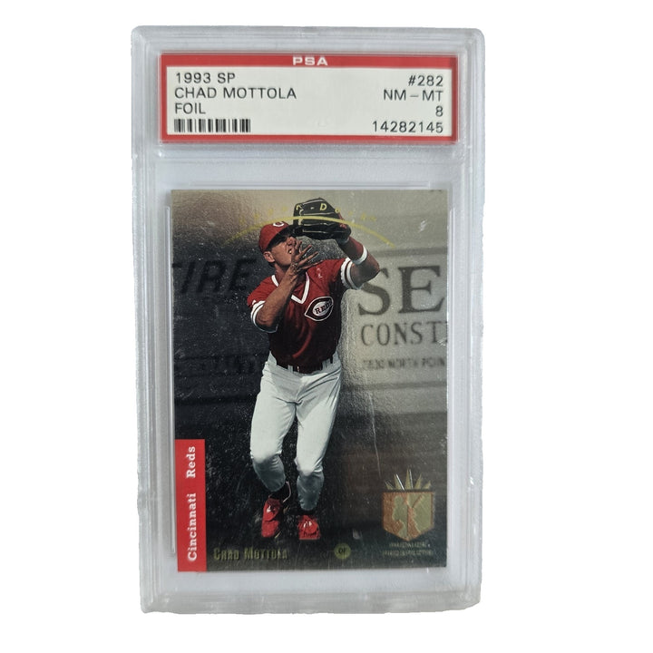 1993 SP FOIL CHAD MOTTOLA #282 PSA 8 NM MINT REDS ROOKIE RC