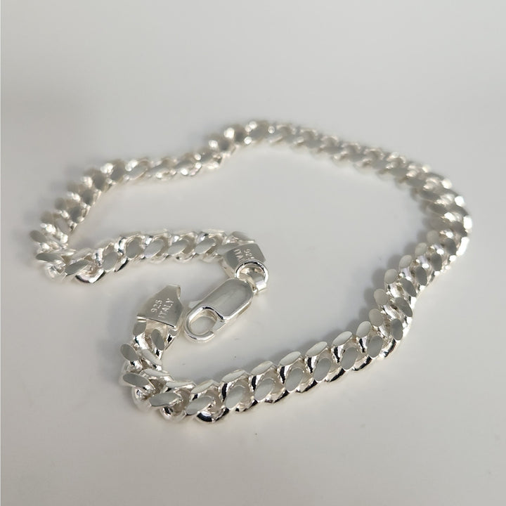 925 Sterling Silver Miami Cuban Chain Bracelets 8"