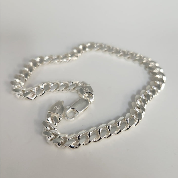 925 Sterling Silver Miami Cuban Chain Bracelets 8"