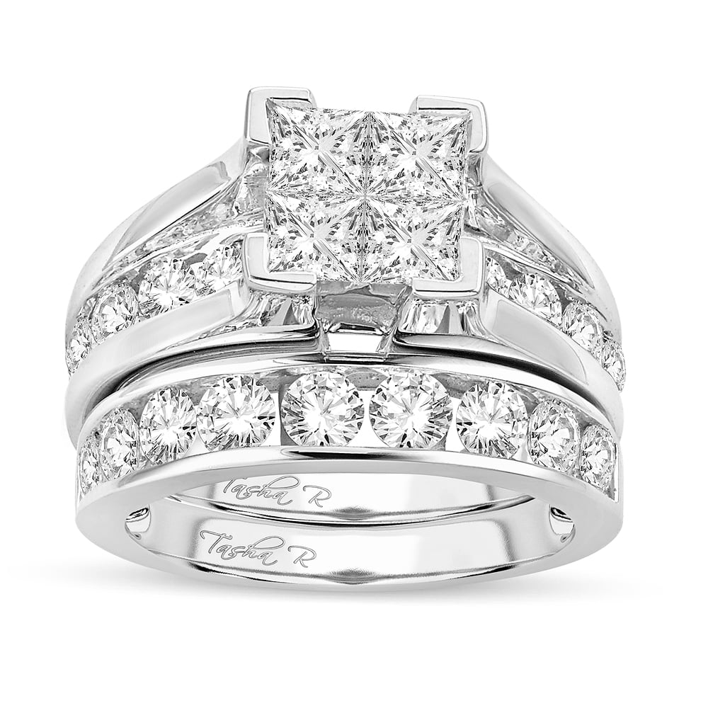 Timeless 14k White Gold 1CT Diamond Bridal Ring Elegance